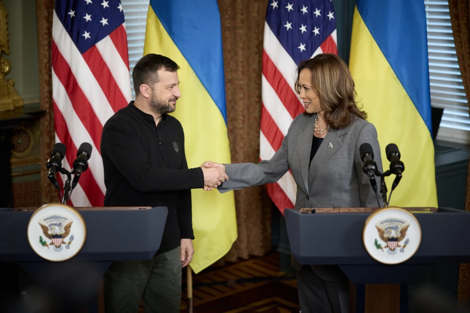 Володимир Зеленський і Камала Гарріс