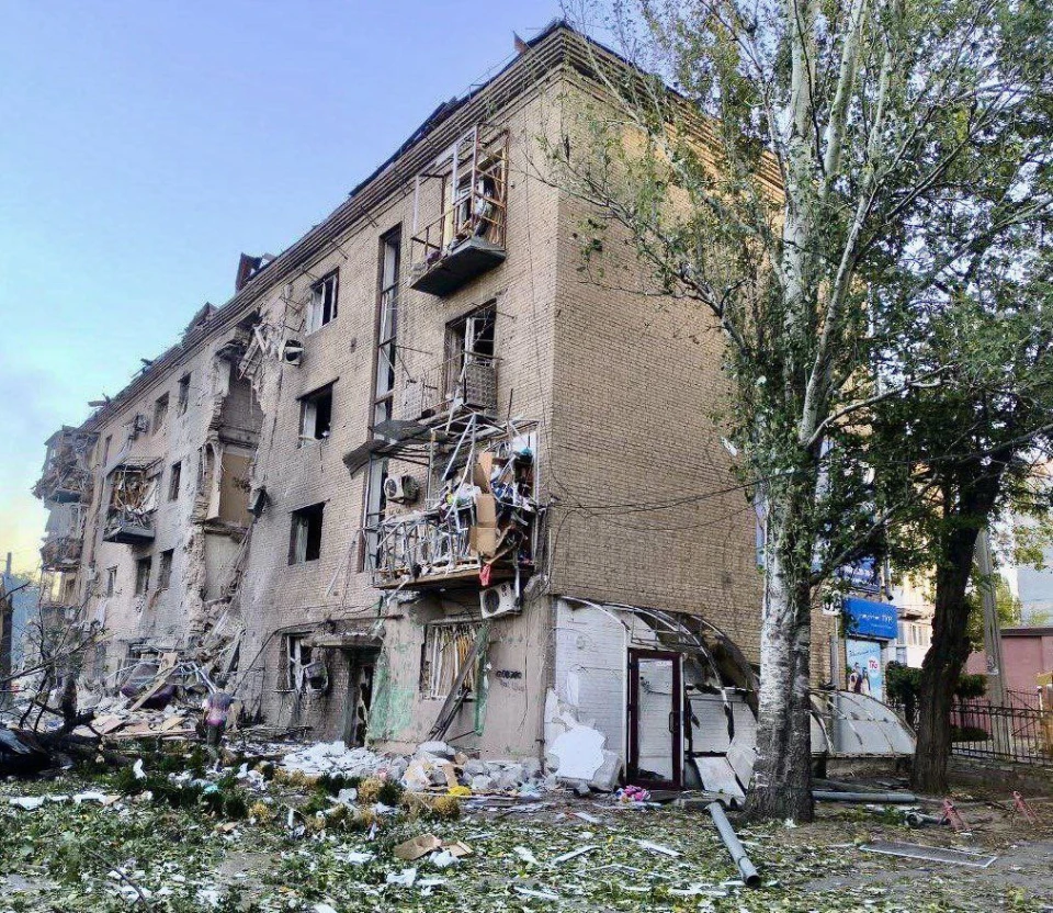 Наслідки удару по Запоріжжю 29 вересня