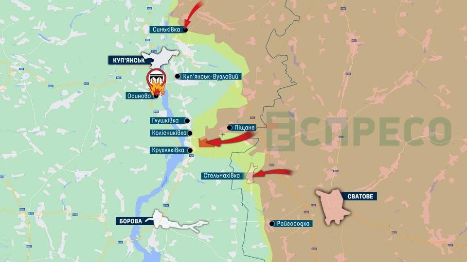 Карта бойових дій за 25 вересня - 2 жовтня