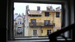 будинки на Коновальця у Львові через місяць після атаки 4 вересня