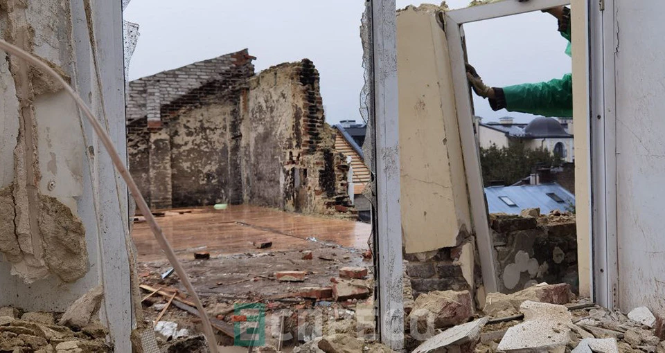 будинки на Коновальця у Львові через місяць після атаки 4 вересня