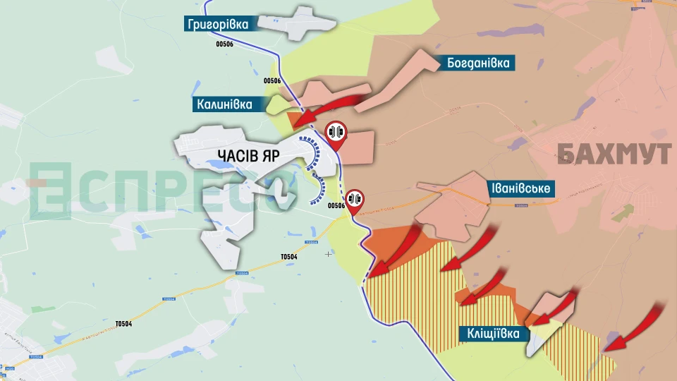 Карта бойових дій за 2-9 жовтня