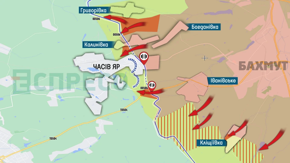 Карта бойових дій за 9-16 жовтня