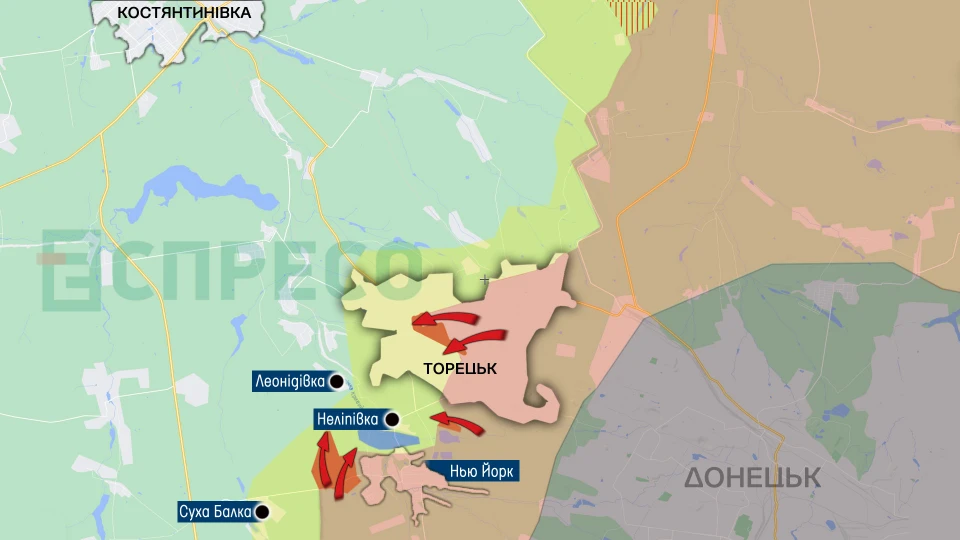 Карта бойових дій за 9-16 жовтня