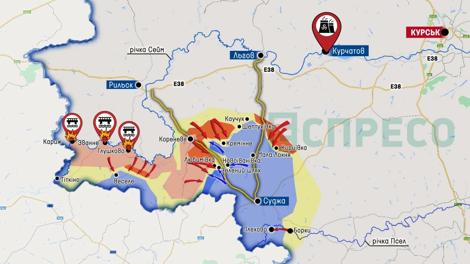 Карта бойових дій за 9-16 жовтня