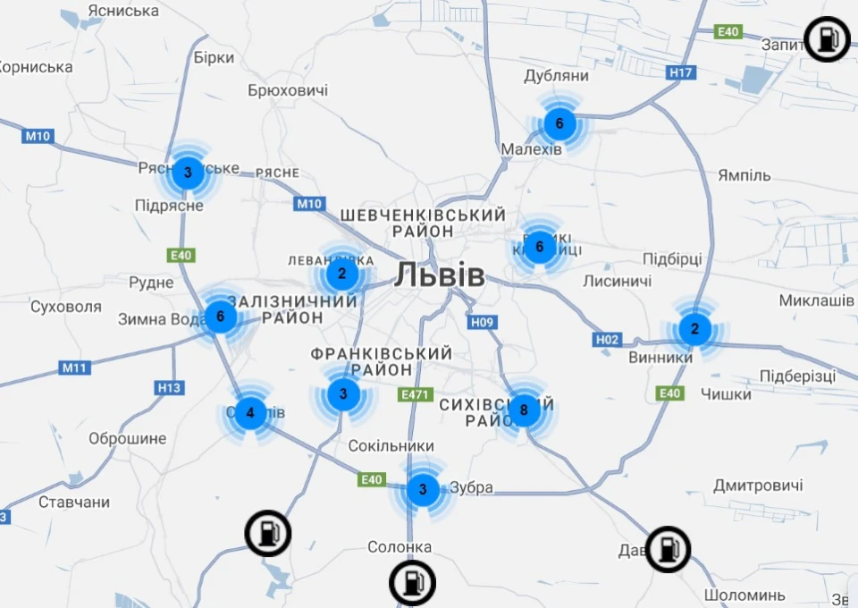 сумнівні АЗС у Львівському районі