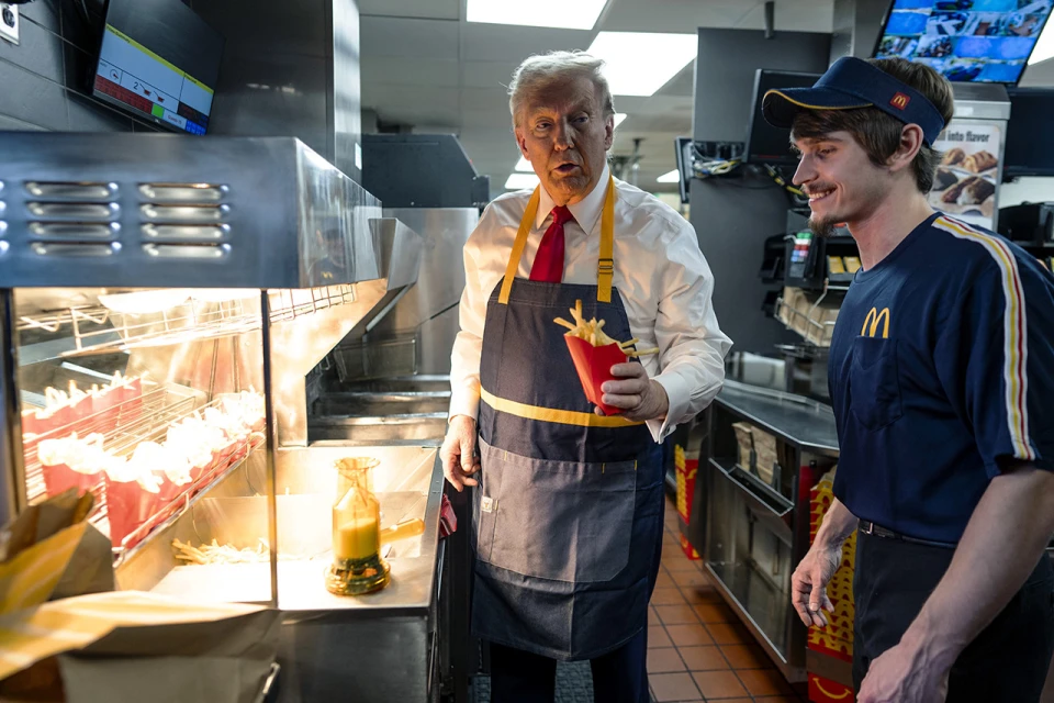 Трамп у Макдональдзі