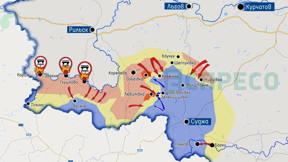 Карта бойових дій за 16-23 жовтня