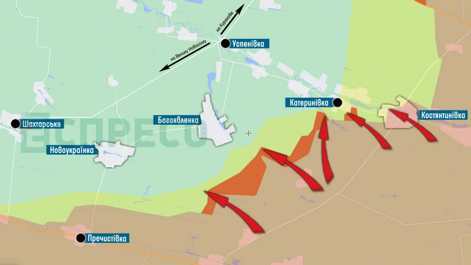 Карта бойових дій за 16-23 жовтня