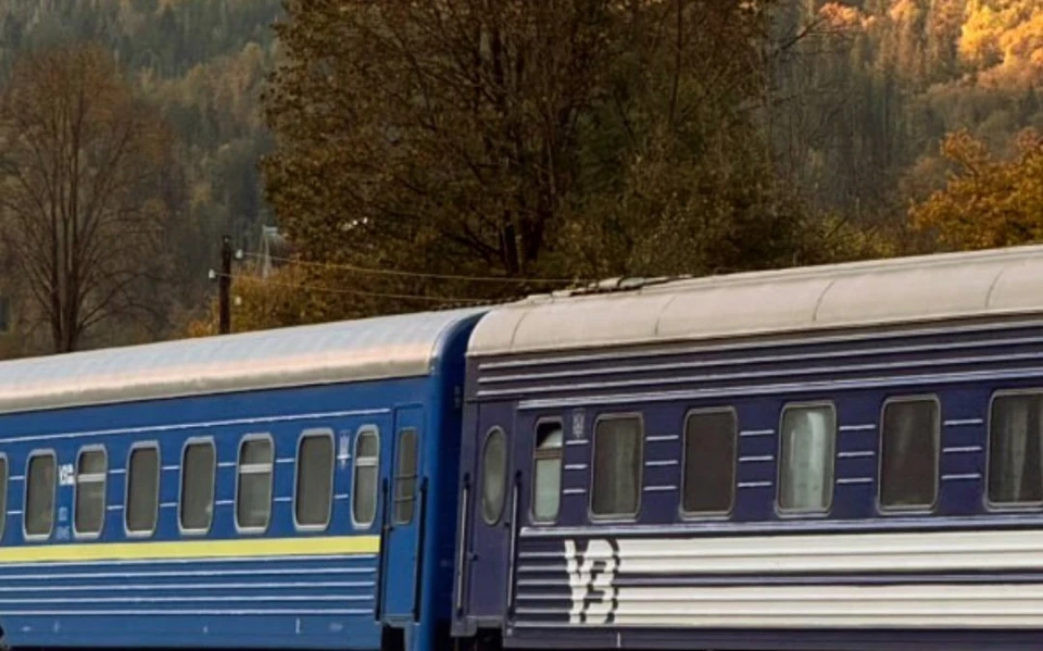 поїзд в Карпатах