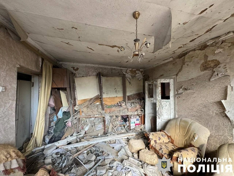 на фото наслідки обстрілу Херсонщини
