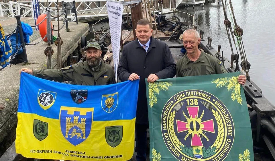 Тарас Бенях і Мирон Гуменецький із Залужним в Лондоні