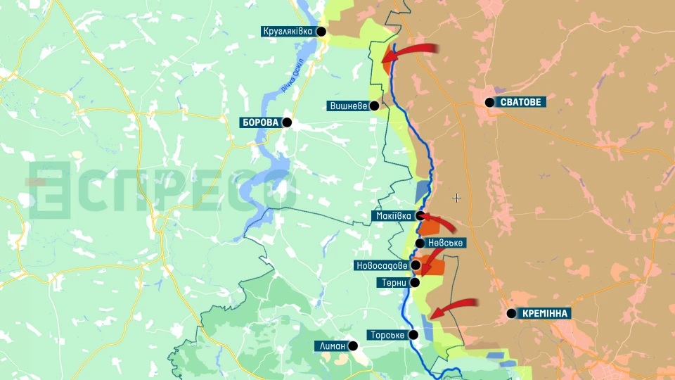 Карта бойових дій за 23-30 жовтня