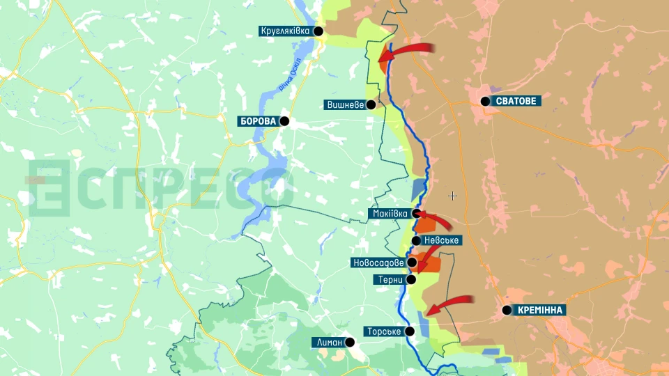 Карта бойових дій за 23-30 жовтня