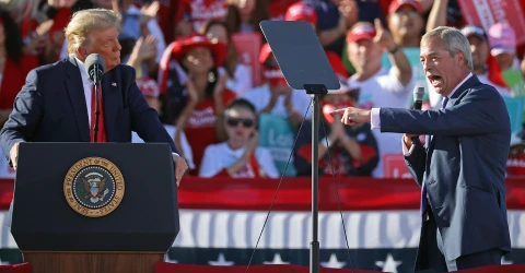 Дональд Трамп і Найджел Фарадж