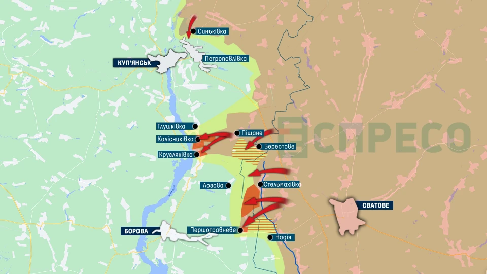 Карта бойових дій за 6-13 листопада