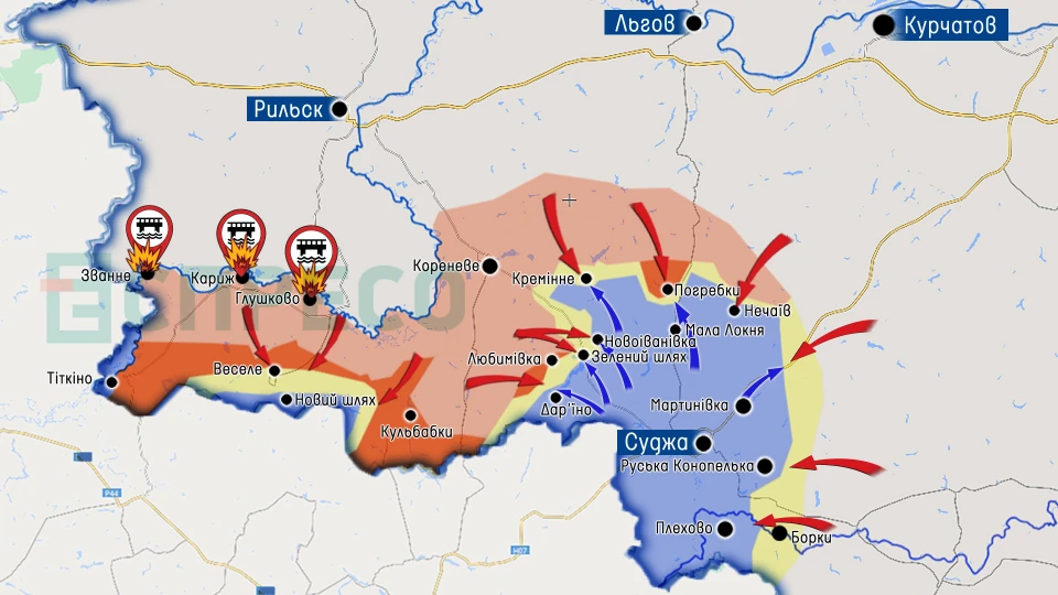 Карта бойових дій за 6-13 листопада