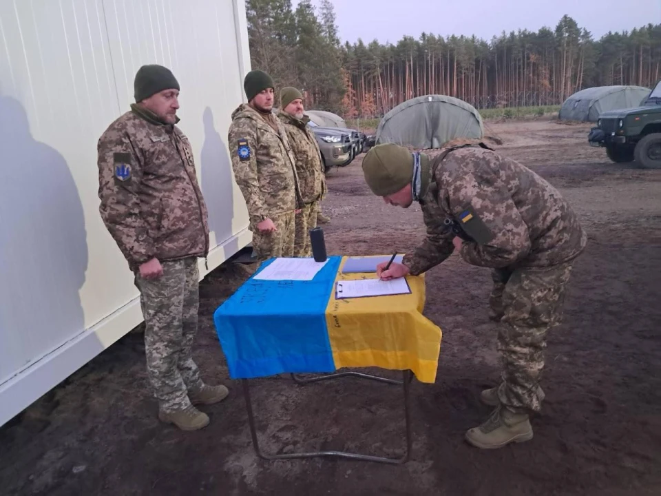 У Польщі перша група добровольців Українського легіону склала присягу