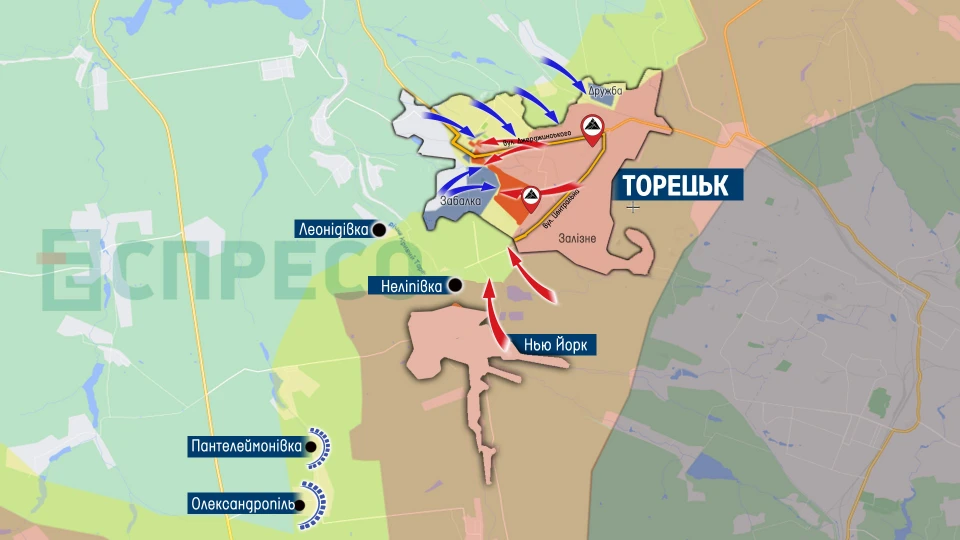Карта бойових дій за 13-20листопада