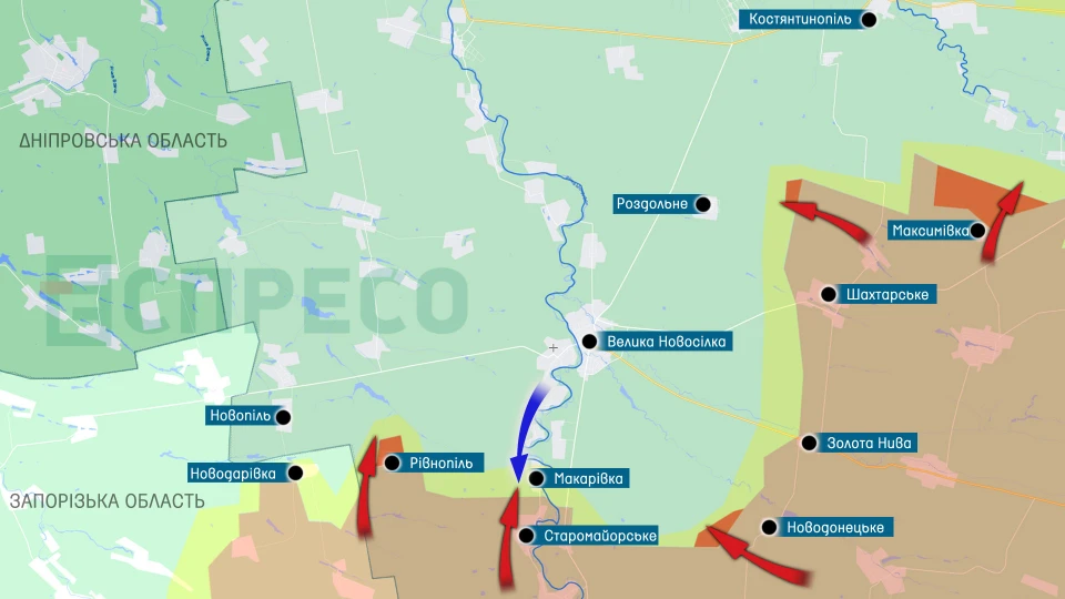 Карта бойових дій за 13-20листопада