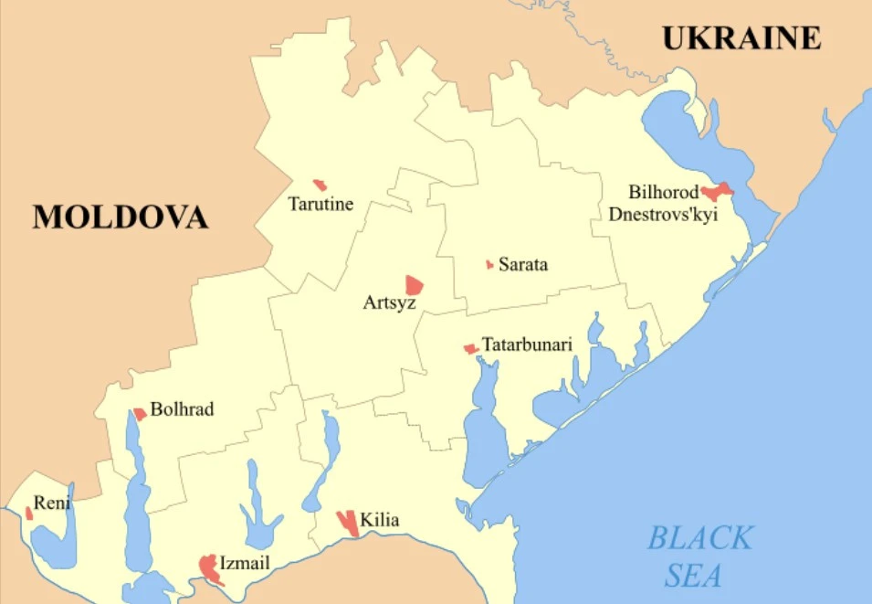 Буджак на мапі України