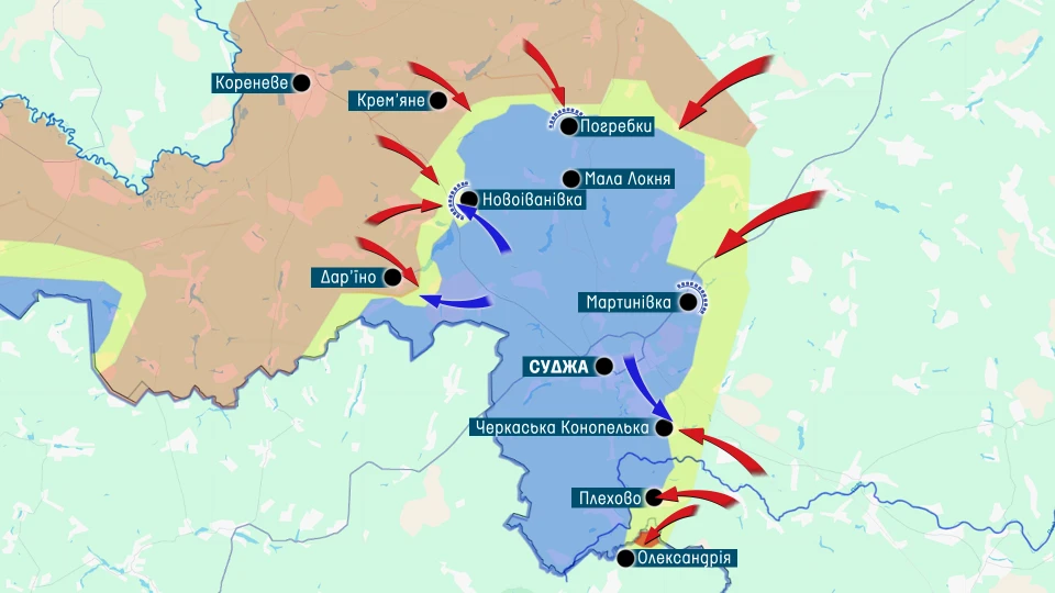 Карта Курська область грудень 10.12.24