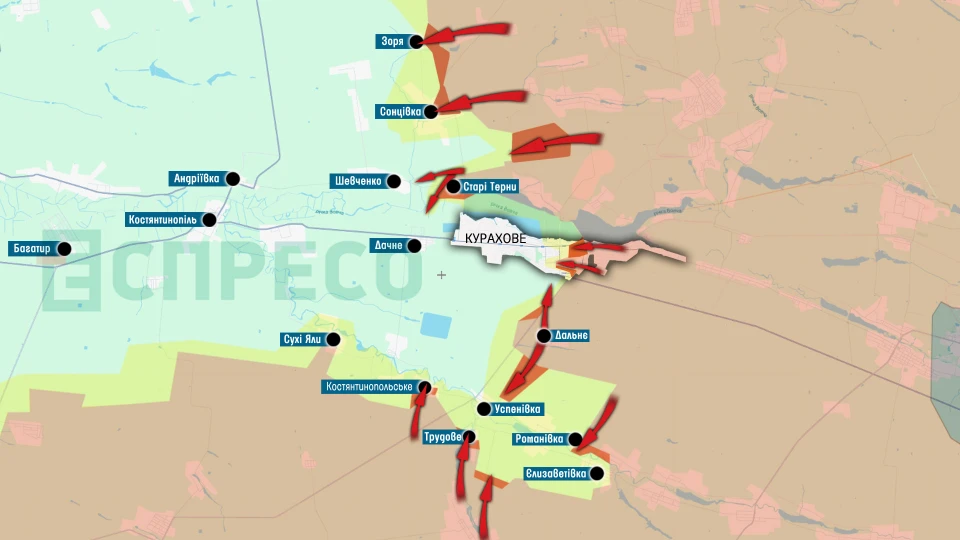 Карта бойових дій за 4-11 грудня