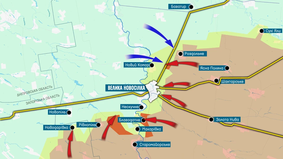 Карта бойових дій за 4-11 грудня