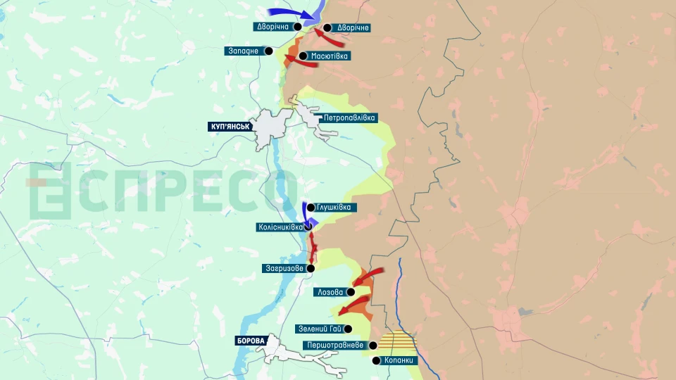 Карта бойових дій за 11-18 грудня