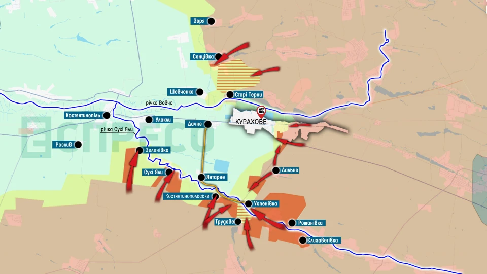 Карта бойових дій за 11-18 грудня