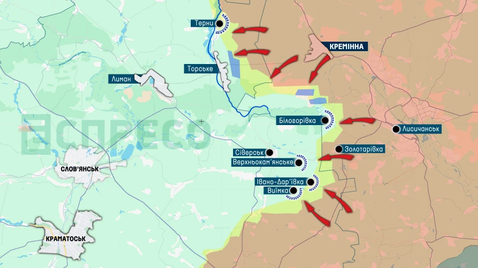 Карта бойових дій за 11-18 грудня