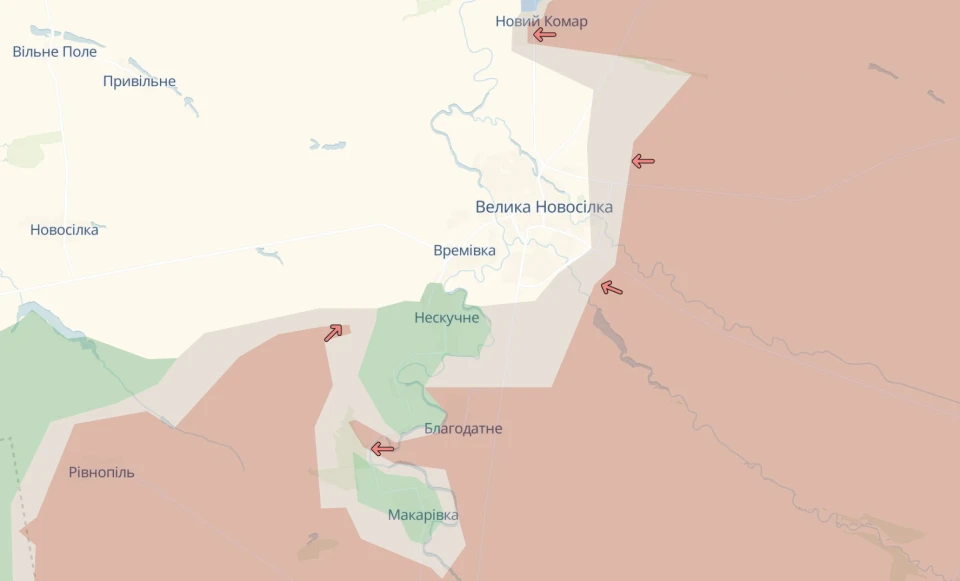 Времівський напрямок, Донеччина, Донбас