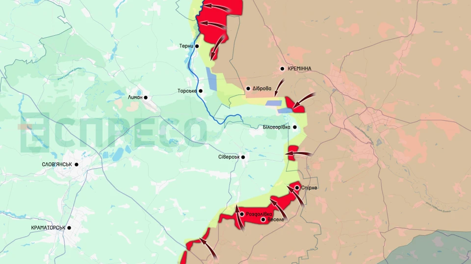 Карта бойових дій підсумки 2024 року