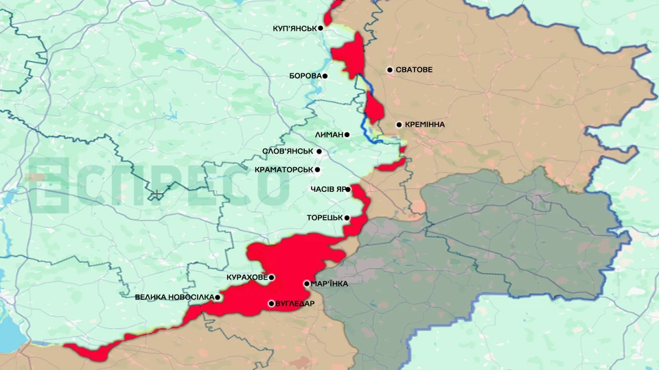 Карта бойових дій підсумки 2024 року