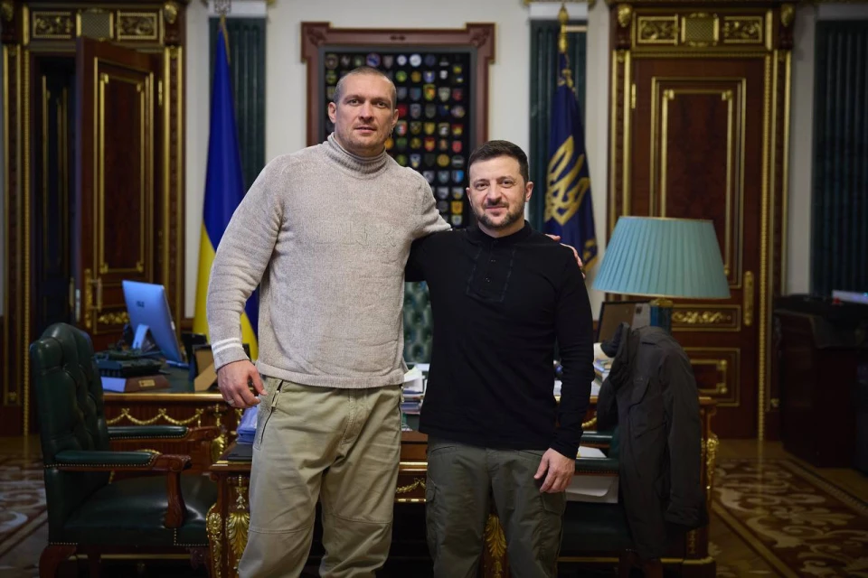Володимир Зеленський і Олександр Усик