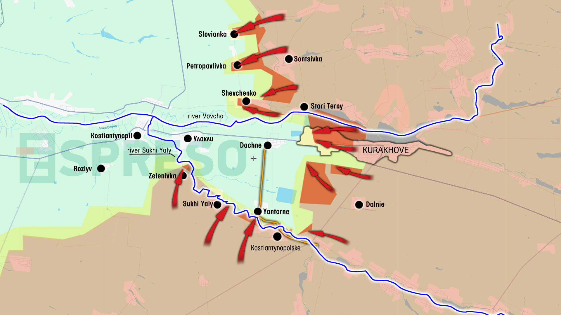 War Live Map In Ukraine For 8 January Front Map Russia - Ukraine War