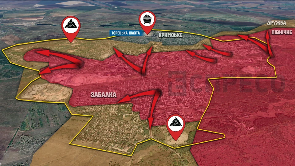 Карта бойових дій за 8-15 січня