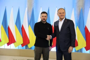 Володимир Зеленський і Дональд Туск Володимир Зеленський і Дональд Туск