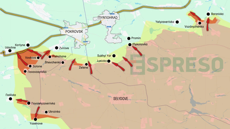 Ukraine Russia war live map, January 8-15