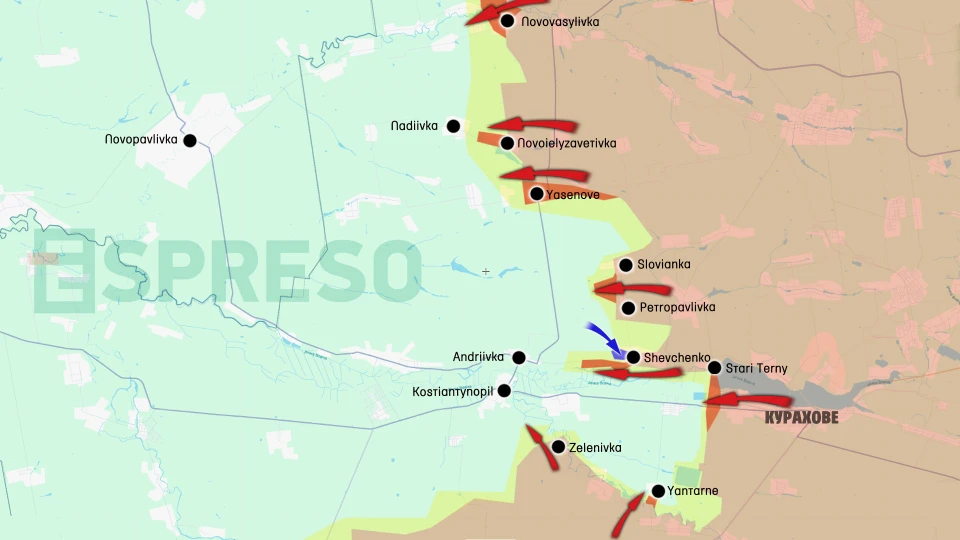 Ukraine Russia war live map, January 8-15