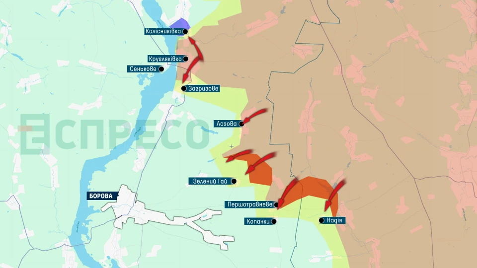 Карта бойових дій за 15-22 січня