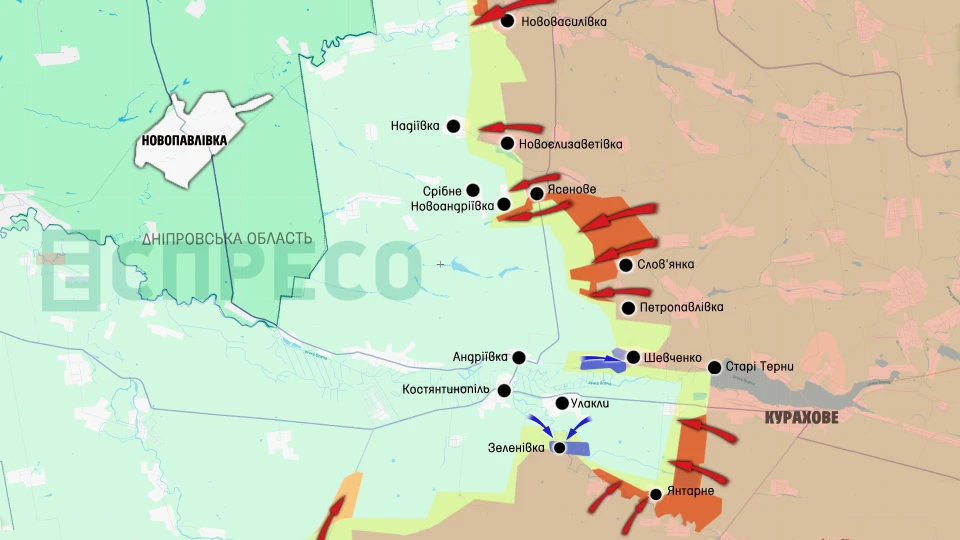 Карта бойових дій за 15-22 січня