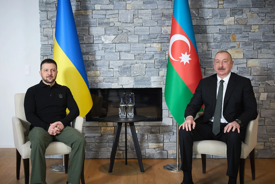 Володимир Зеленський і Ільхам Алієв