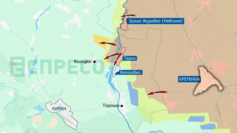 Карта бойових дій 22-29 січня