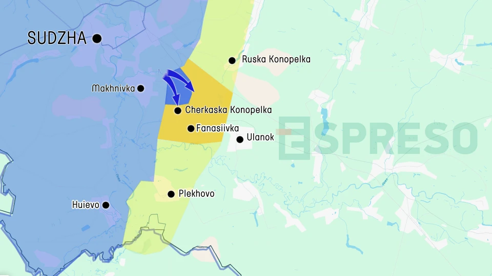 Map of fighting in the Kursk region as of February 7, 2025