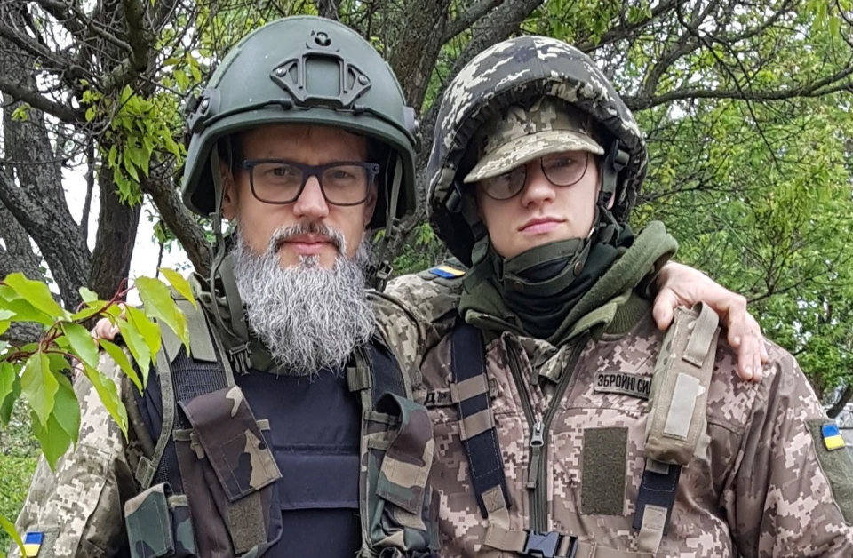 Євген Рогачевський з сином