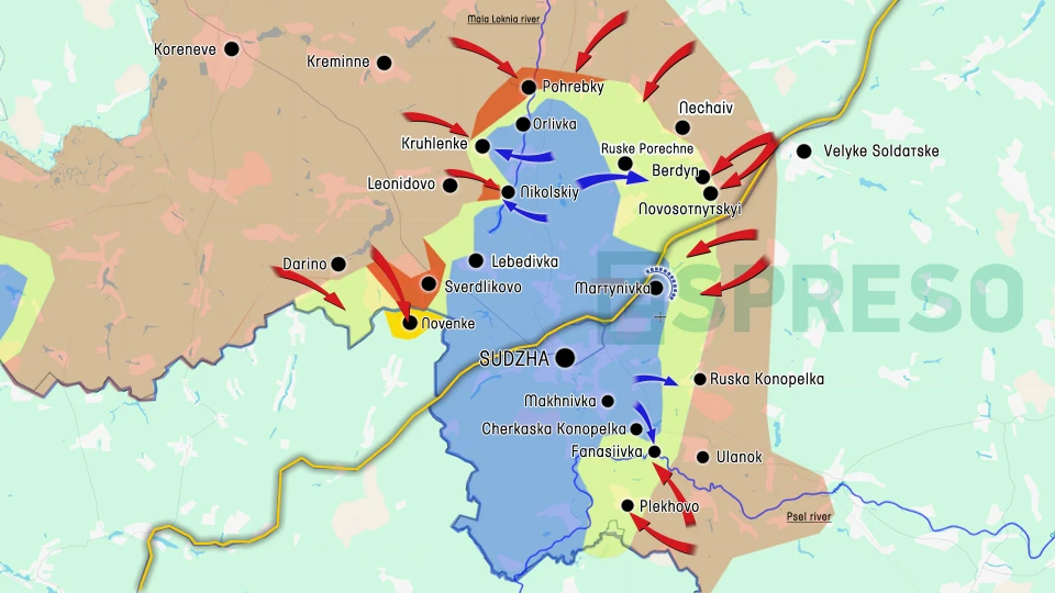 Ukraine Russia war live map, February 21-28