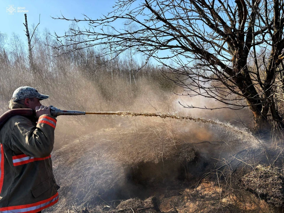 На Волині ліквідували пожежу на торфовищі, яку виявили під час аеророзвідки