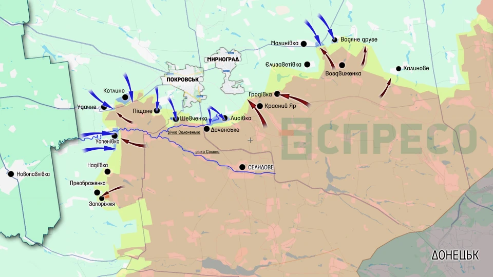 Карта бойових дій за 15-22 березня