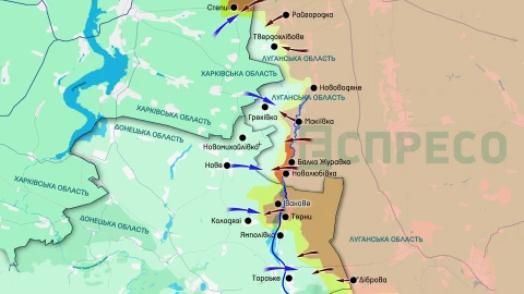 Карта бойових дій за 15-22 березня